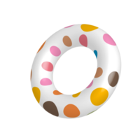 coloré gonflable nager bague sur transparent arrière-plan, caoutchouc nager anneau, mer amusement et Sécurité png