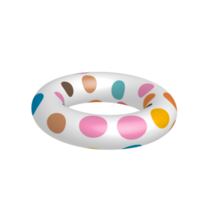 colorida inflável nadar anel em transparente fundo, borracha natação anel, mar Diversão e segurança png