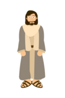 Cartoon Bible Character - Jesus of Nazareth png