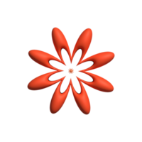 3d flor aislado png