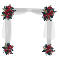 Wedding arch with flowers graphic png