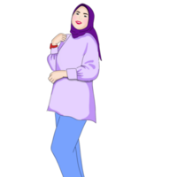 Hijab woman or muslim girl png