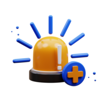 urgence icône 3d illustration png