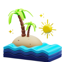 Palm Trees 3D Illustration png