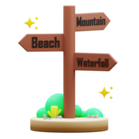 Directional 3D Illustration png