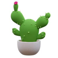 Cute Cactus 3D Illustration png