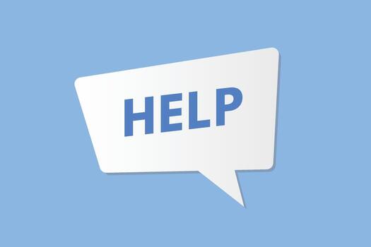 Help text Button. Help Sign Icon Label Sticker Web Buttons vector