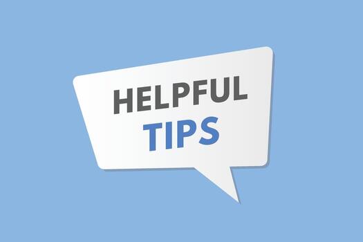 Helpful Tips text Button. Helpful Tips Sign Icon Label Sticker Web Buttons vector