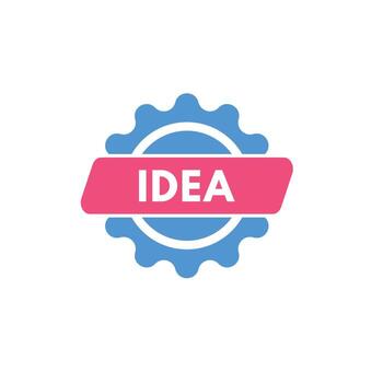 Idea text Button. Idea Sign Icon Label Sticker Web Buttons vector