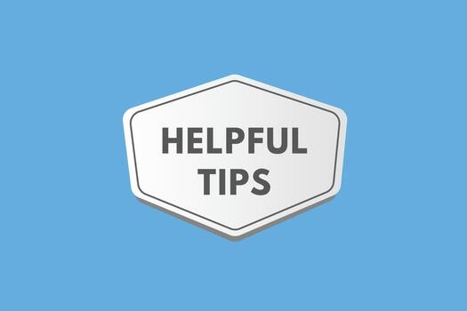 Helpful Tips text Button. Helpful Tips Sign Icon Label Sticker Web Buttons vector