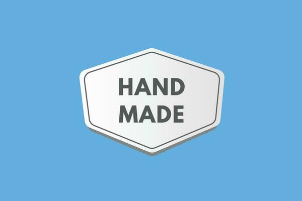 HandMade text Button. Hand Made Sign Icon Label Sticker Web Buttons
