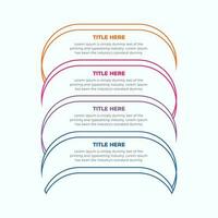 Business infographic process with colorful template design with icons and 4 options. Four Steps infographic design template vector