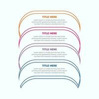 Business infographic process with colorful template design with icons and 4 options. Four Steps infographic design template vector