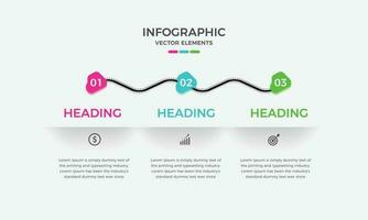 3 steps business infographics template. Elements for infographics. Modern colorful infographic steps. presentation and chart vector