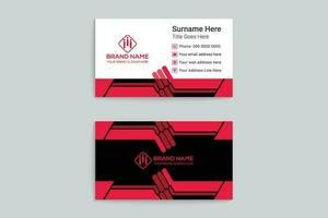 Abstract business card template vector