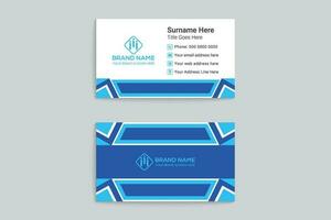 Clean minimal professional business card design vector