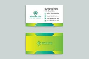 Colorful business card design vector