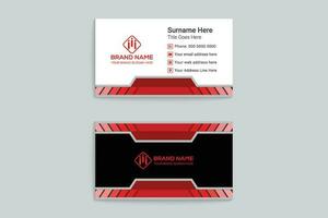 Set of modern professional business card design vector
