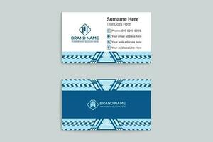 Clean style modern business card template vector