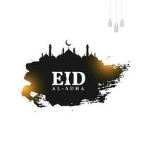 vector Bakrid eid Alabama adha deseos saludo blanco antecedentes