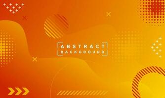 orange and yellow gradient geometric shape background vector