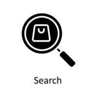 Search  Vector   Solid Icons. Simple stock illustration stock