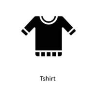 T shirt  Vector   Solid Icons. Simple stock illustration stock