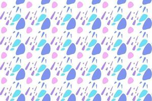 Abstract geometric minimal shape seamless pattern minimal shapes in pastel colors, accented with waves, circles, and a doodled texture background. perfect for prints, covers, boho decorations vector
