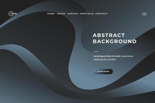 3D Background Modern Wave curve abstract presentation, adorned with abstract decoration, halftone gradients, and 3D vector illustration, is an ideal choice for a landing page website.