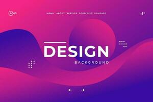 3D Background Modern Wave curve abstract presentation, adorned with abstract decoration, halftone gradients, and 3D vector illustration, is an ideal choice for a landing page website.