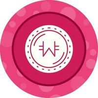 Won Currency Vector Icon