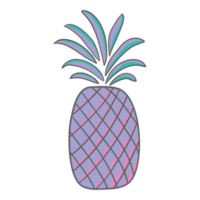 retrò ananas illustrazione png