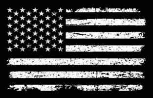 American Distressed Flag vector