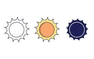 Sun vector icon