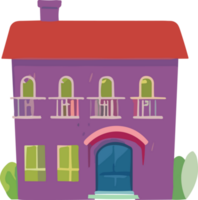 Cartoon Cottage Cuteness, Whimsical House Illustrations png