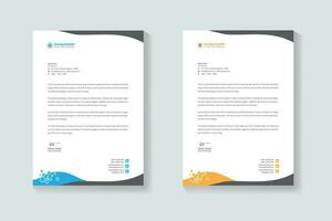 corporate modern business letterhead design template. creative modern letterhead design template. business letterhead design. Pro Vector