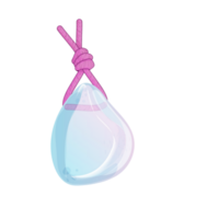 kristall. läkning transparent läkning kvarts med en violett rep Knut . rosa lutning transparent ljus ädelsten. de magi sten png