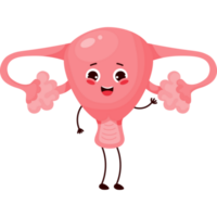 female smiling uterus png