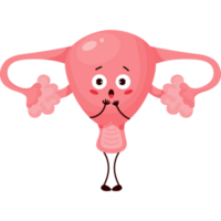 frightened female uterus png