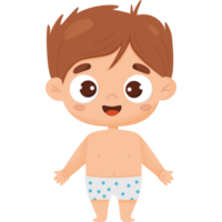 linda dibujos animados niño chico en pantalones cortos png