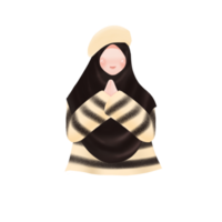 hijab vrouw illustratie png