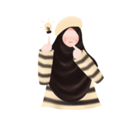 hijab kvinna illustration png