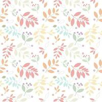 Leaves and flora pattern for background,vector seamless pattern. vector