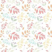 Leaves and flora pattern for background,vector seamless pattern. vector