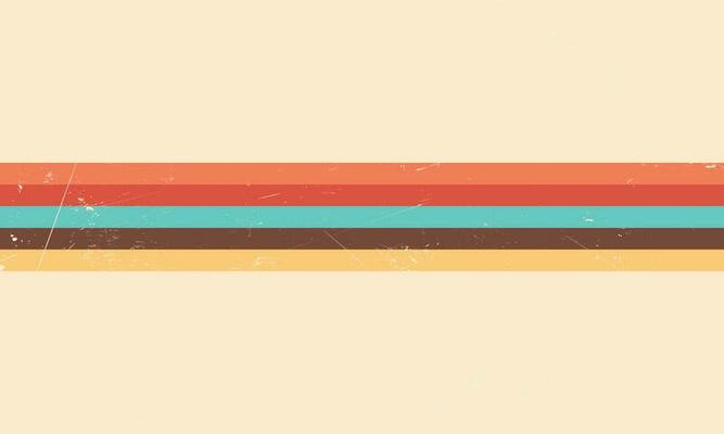 Retro lines background. Colorful 60s and 70s stripes vector illustration design.