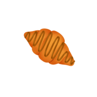 doux pain croissant caramel png