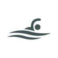 Vector symbol of a swimmer