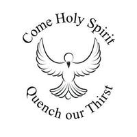 santo espíritu, cristiano fe, tipografía para impresión o utilizar como póster, tarjeta, volantes o t camisa vector
