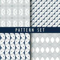 Abstract curved geometric pattern collection vector