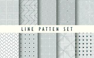 seamless abstract line stripes pattern collection vector